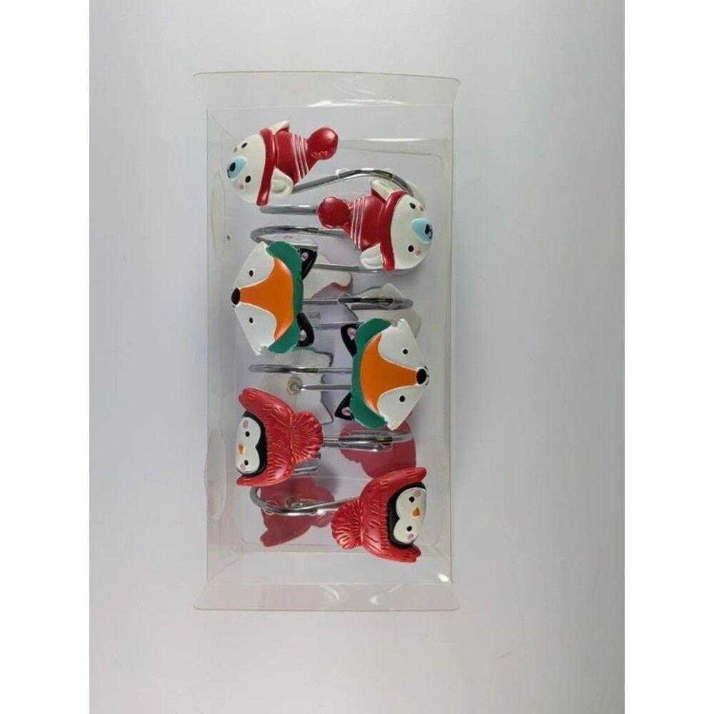 St Nicholas Square Oh What fun! Shower curtain hooks
